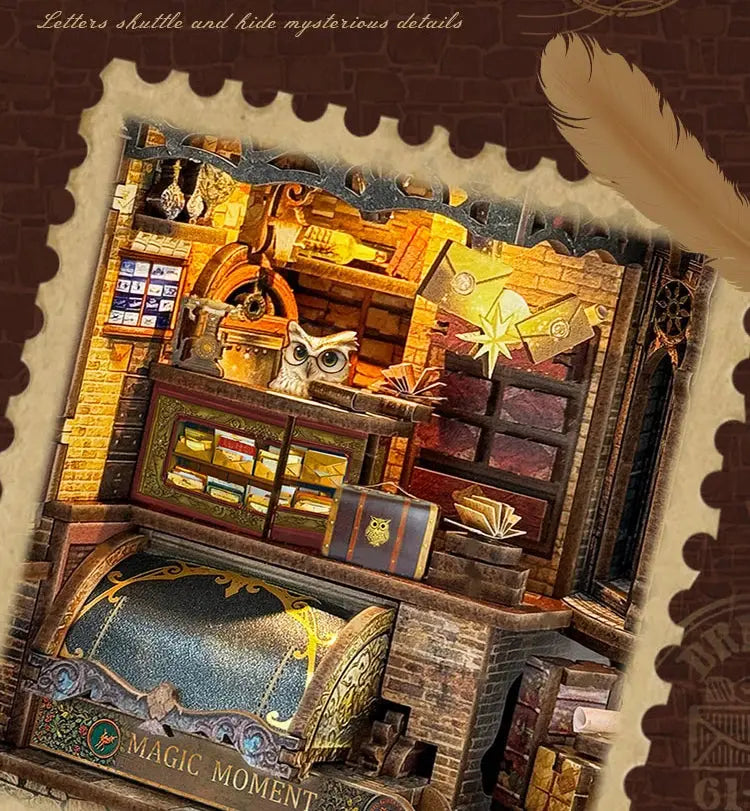 Owl Post Office DollHouse - Model to assemble