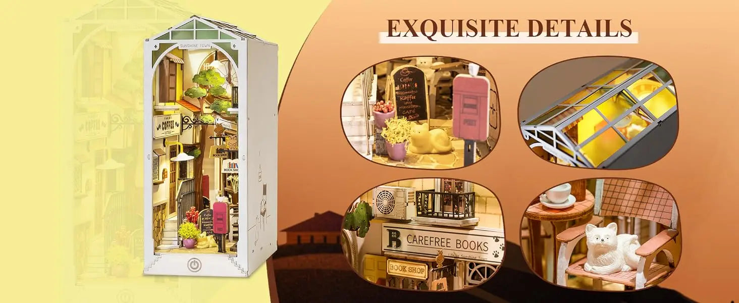 Doll House for Bookshelf - Model to assemble