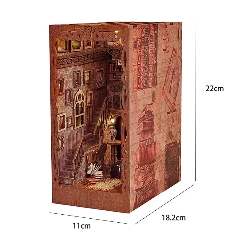 DIY bookend Kits With LED Light - Model to assemble