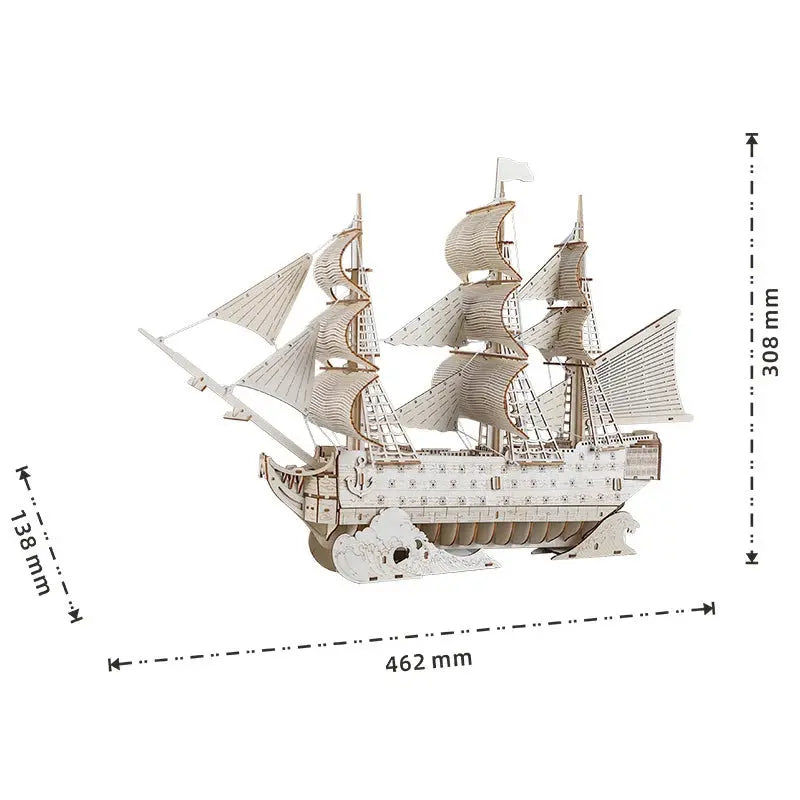 Warship HMS Victory Vessel British Classic Ship Sailboat Model to assemble