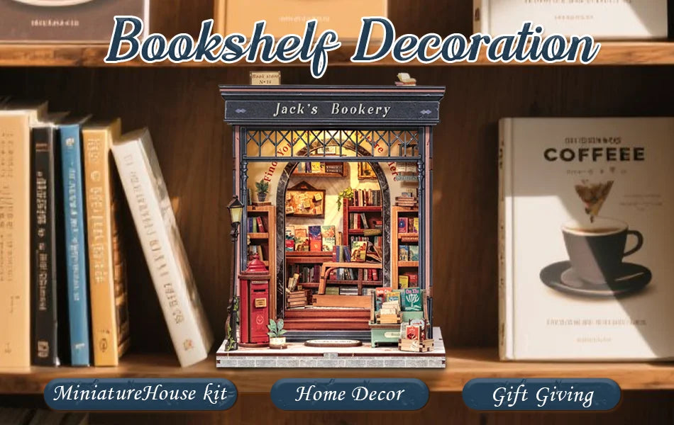 Japan Style Book Nook - Model to assemble