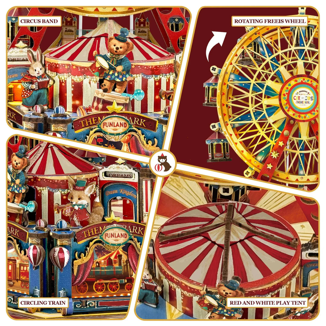 Century Ferris Wheel Music Box Doll Houses - Model to assemble