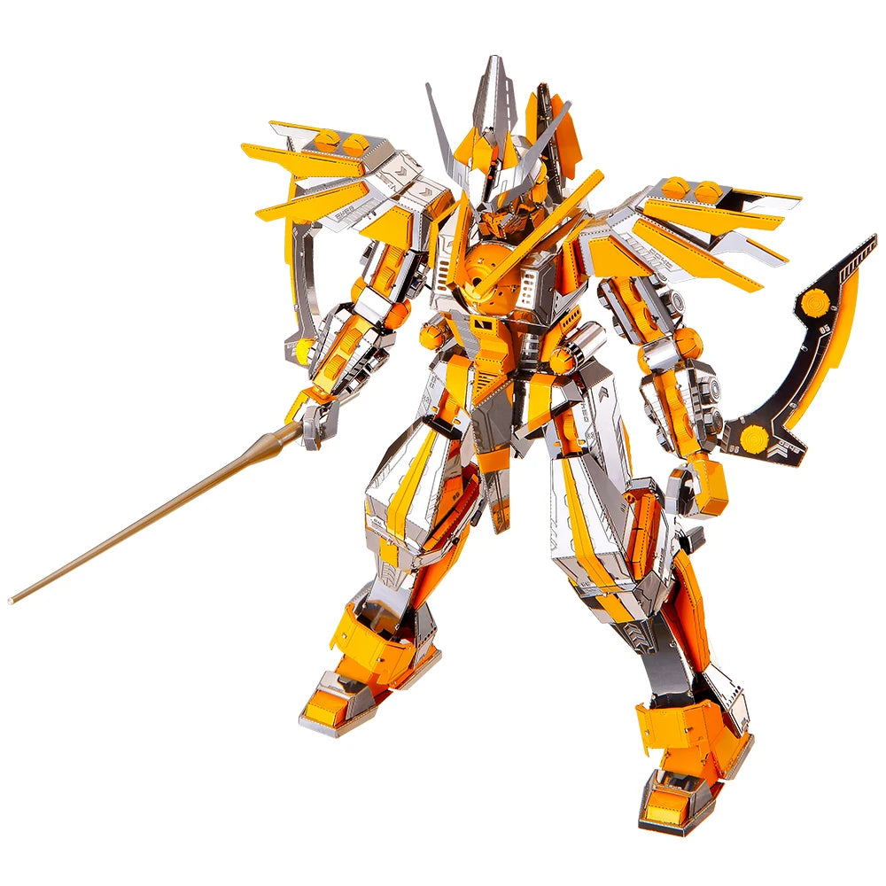 Piececool Model Building Kits Crescent Blade Armor 3D Puzzle Metal Assembly Model Kits Creative Toys DIY for Teens Model to assemble