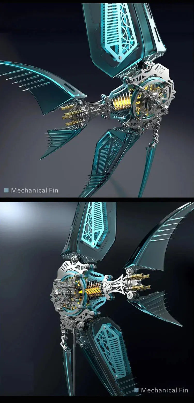 Metal Angel Fish Model Kit - Model to assemble