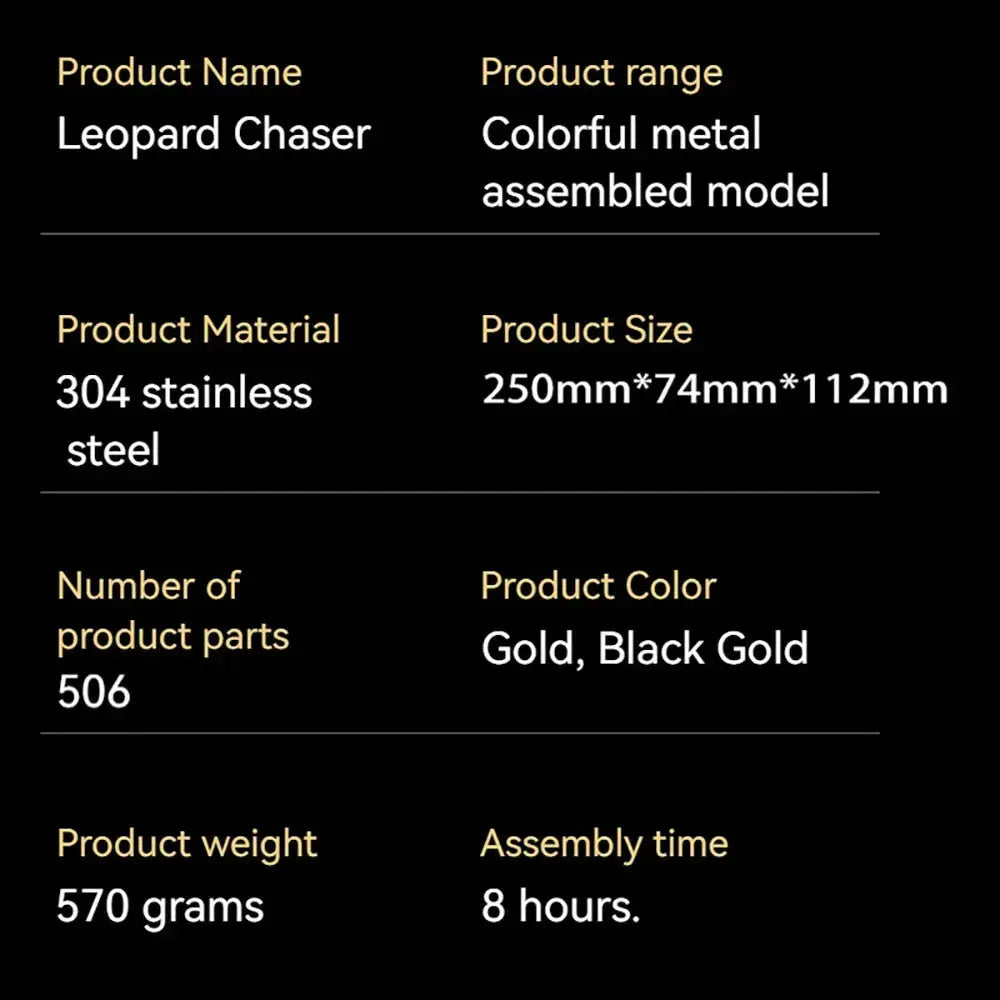 Metal Cheetah Assembly Model - Model to assemble