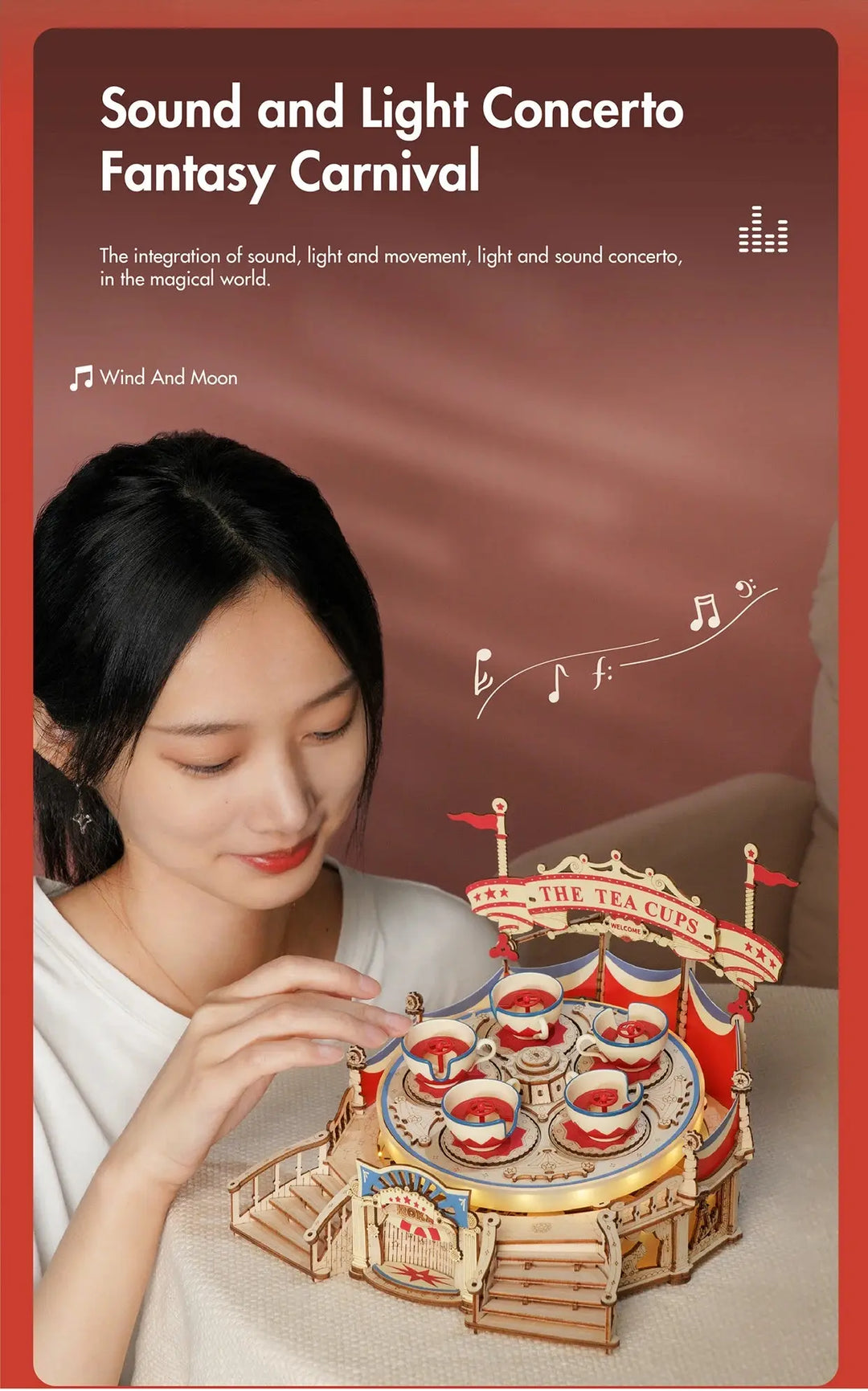 Tilt-A-Whirl The Tea Cup - Model to assemble