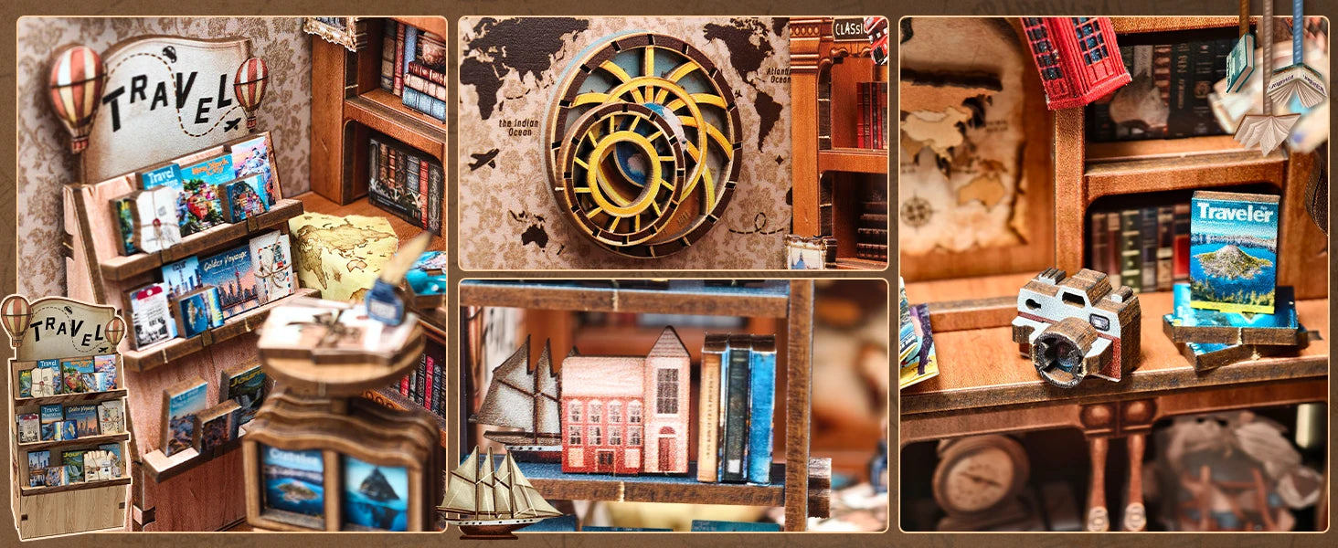 Japan Style Book Nook - Model to assemble