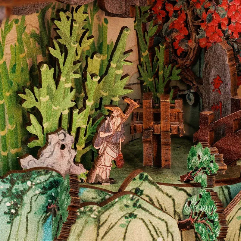 Antiquity Chinese Style Bookend - Model to assemble
