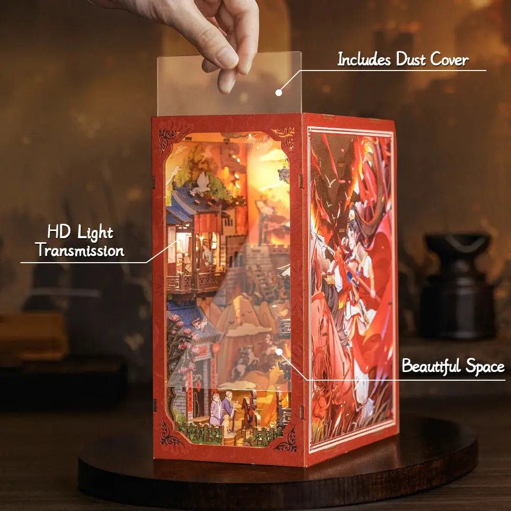 DIY Bookstore Book Nook with Light - Model to assemble