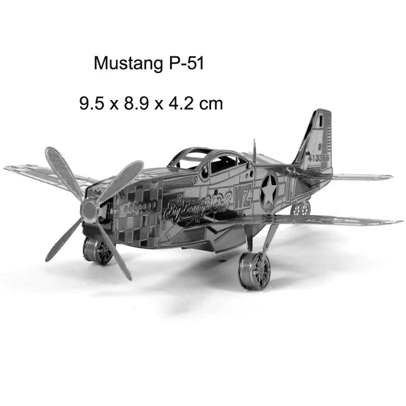 Metal Aircraft 3D Puzzle Model Kits DIY Model to assemble