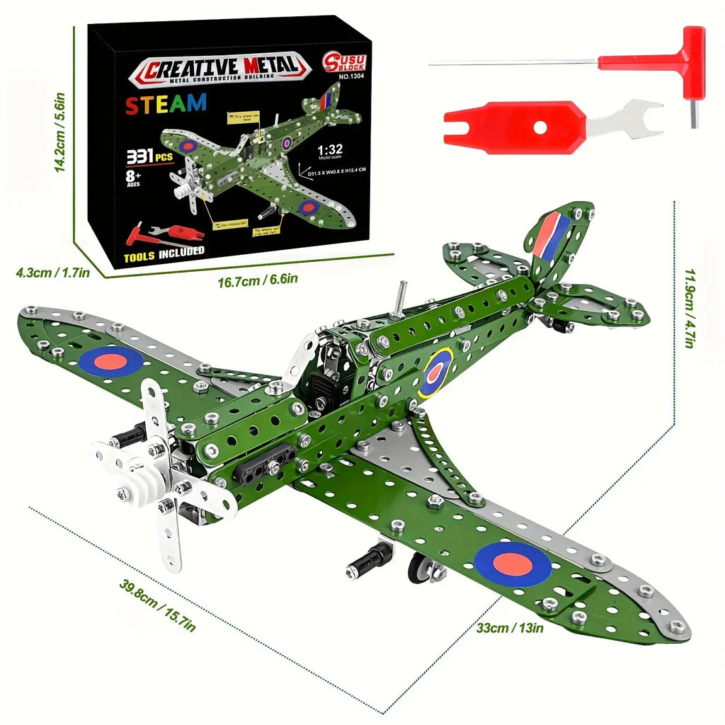 Metal Airplane Model Kit - Model to assemble