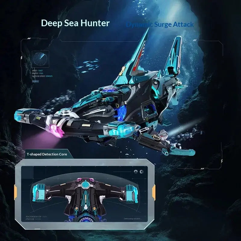 Hammerhead Shark Led Light Metal Model Kit - Model to assemble