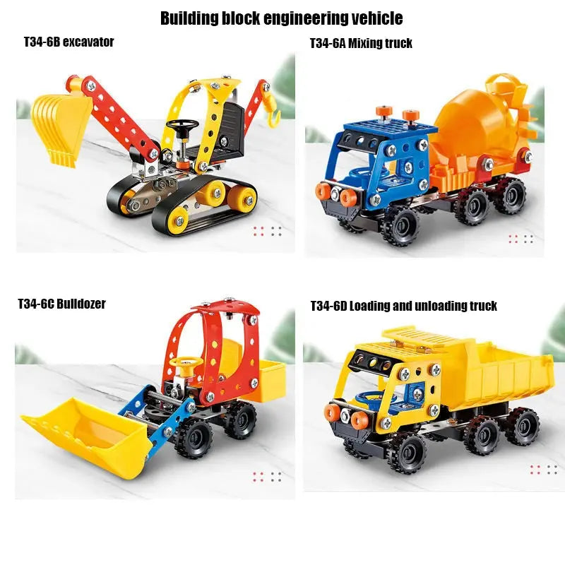 Metal Off-Road Vehicle Building Blocks - Model to assemble