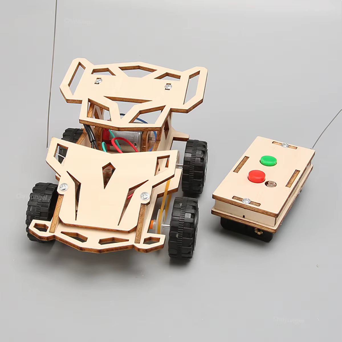 DIY Wooden Remote Control Car Model to assemble