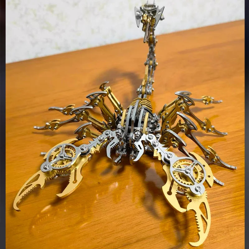 3D Metal Puzzle for Adults, Mechanical Scorpion Insect Model Kit, DIY Metal Building Puzzle Set, Assembly Toy Gift for Men Boys Model to assemble