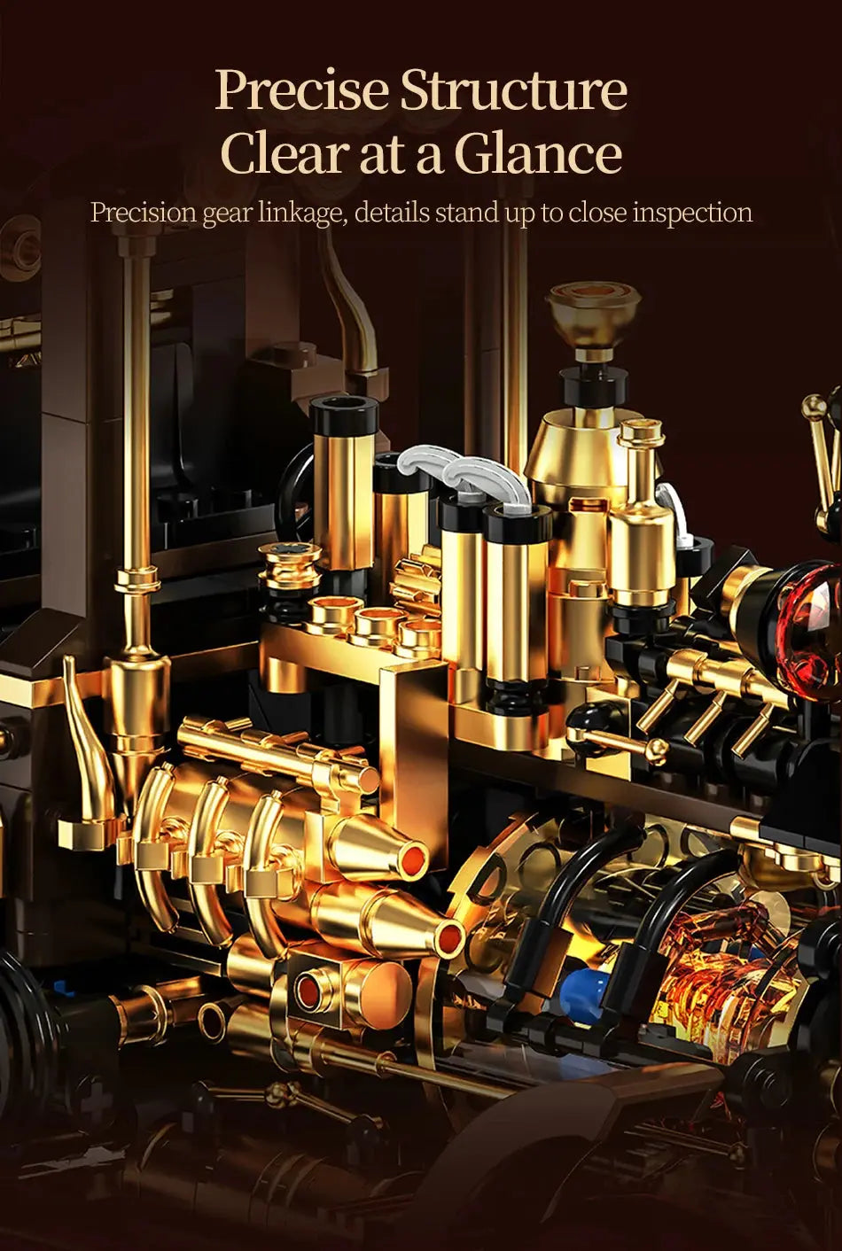 Vintage Mechanical Steam Car - Model to assemble