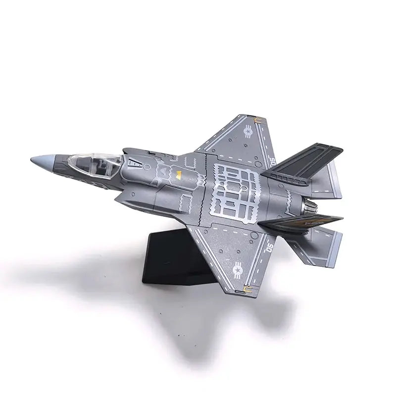DIY Military Aircraft Model Kit – F14, F35, B2 Bomber & AH64 Helicopter Building Blocks - Model to assemble