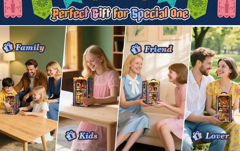 Plaza de los Muertos book nook - Model to assemble