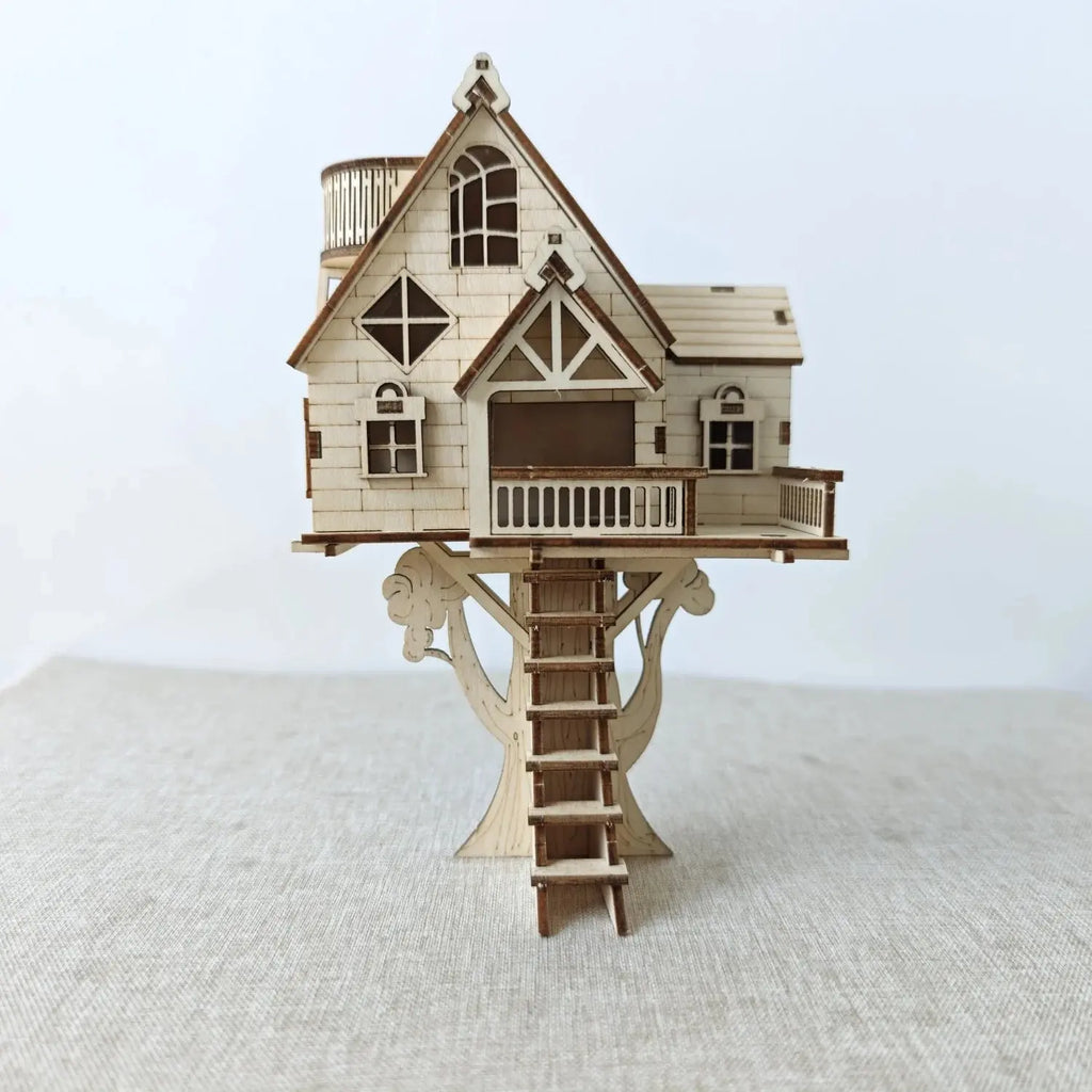 Wooden House 3D Puzzle - Model to assemble