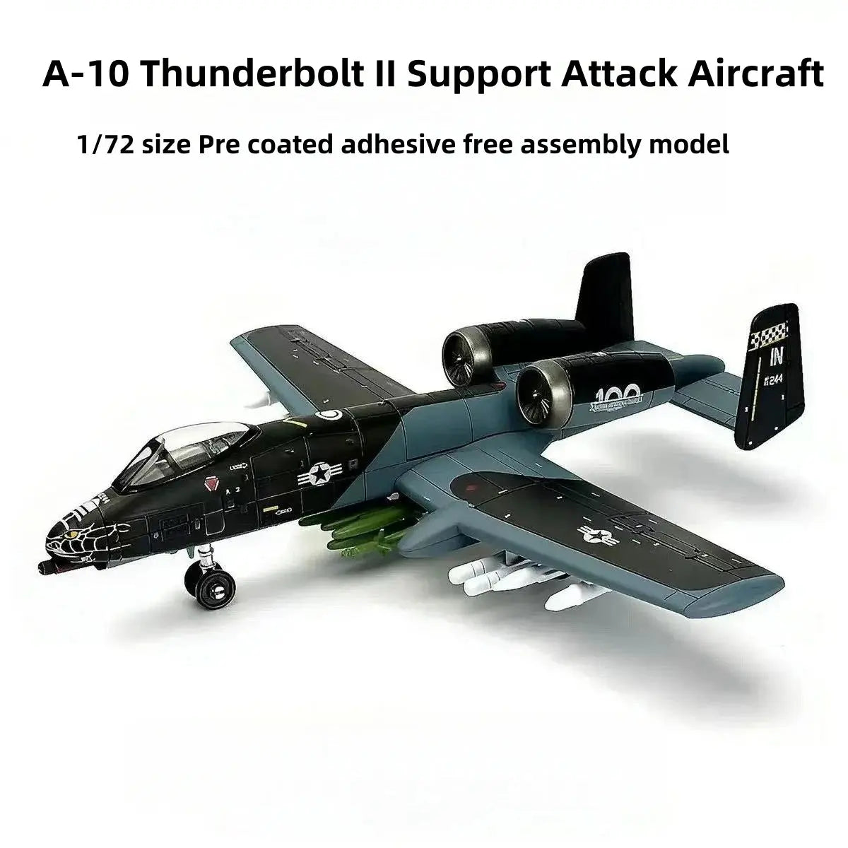 1/72 Scale Fighter Jet 3D Puzzle Model Kit – DIY Assembly Plastic Aircraft Collectible Display - Model to assemble