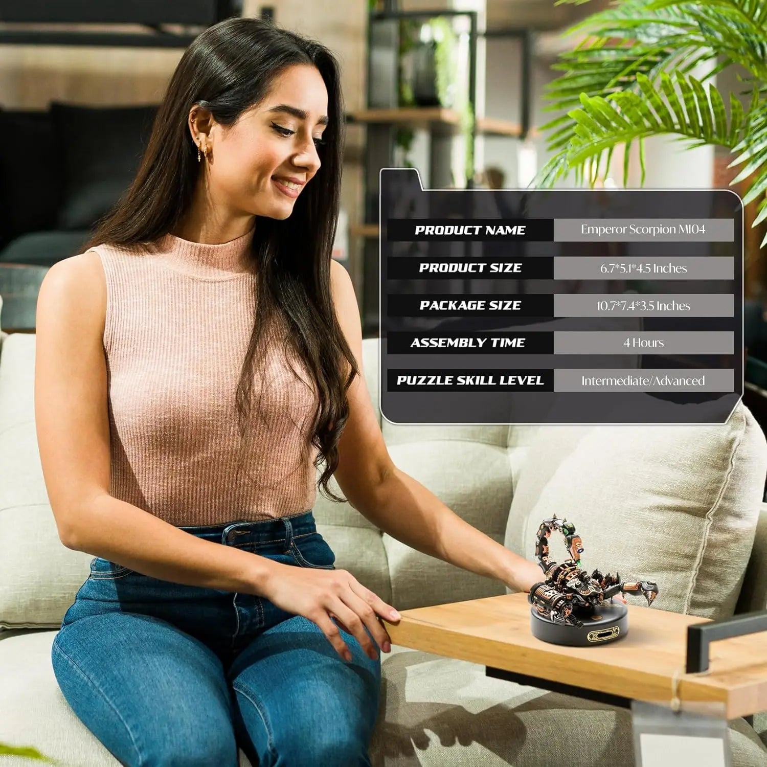 Emperor Scorpion with LED Light - Model to assemble