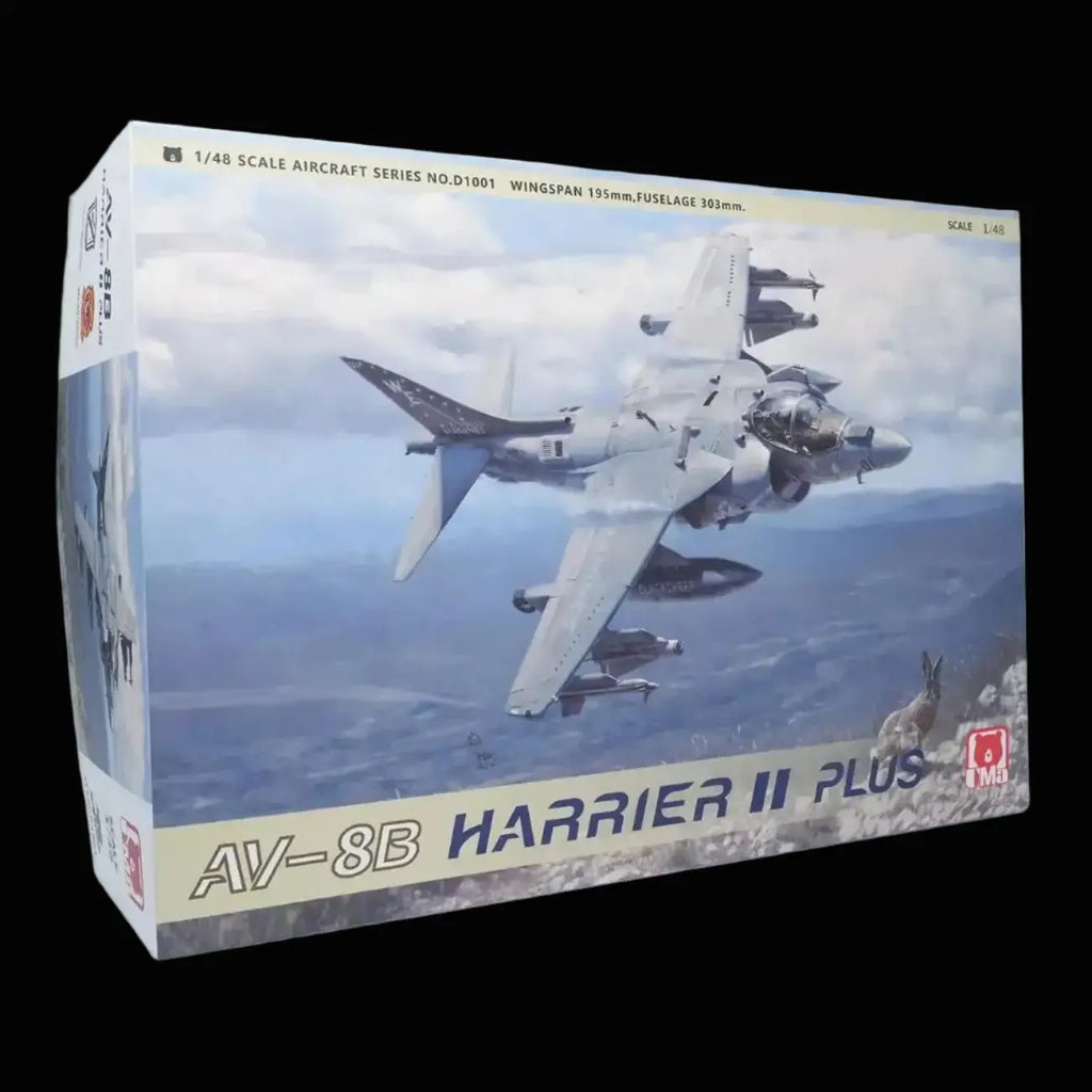 AV-8B Harrier II Plus Attack Aircraft Model Kit 1/48 Scale – USMC Military Jet DIY Assembly - Model to assemble