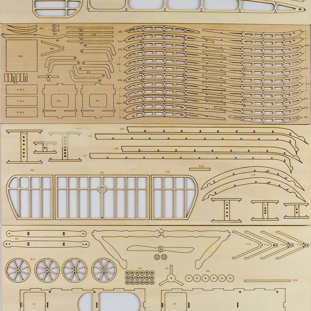 Blériot XI 1:20 Wooden Aircraft Model Kit