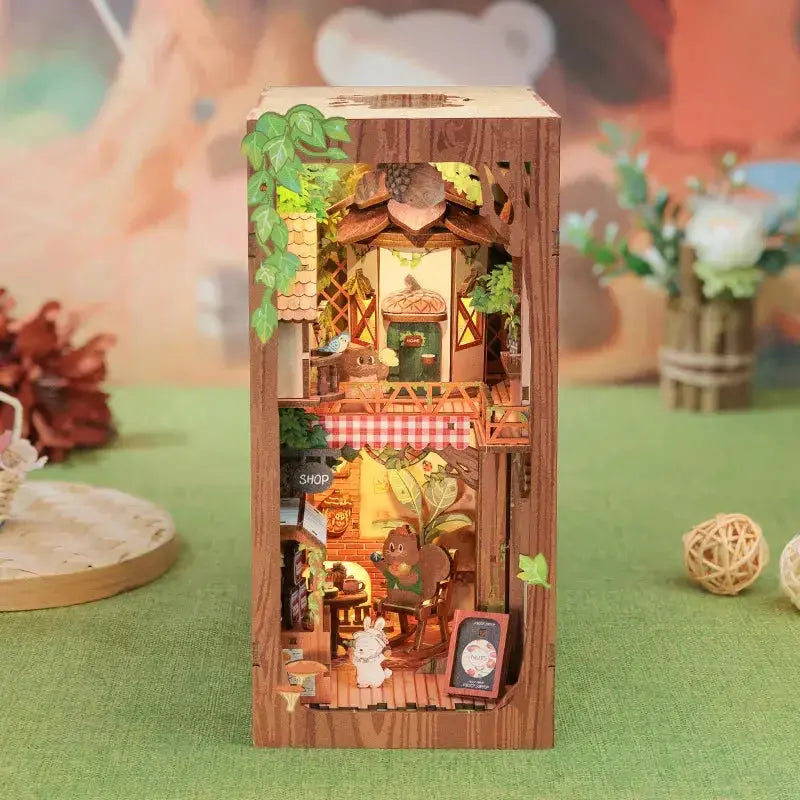 DIY Bookstore Book Nook with Light - Model to assemble