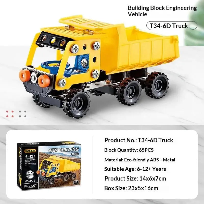 Metal Off-Road Vehicle Building Blocks - Model to assemble