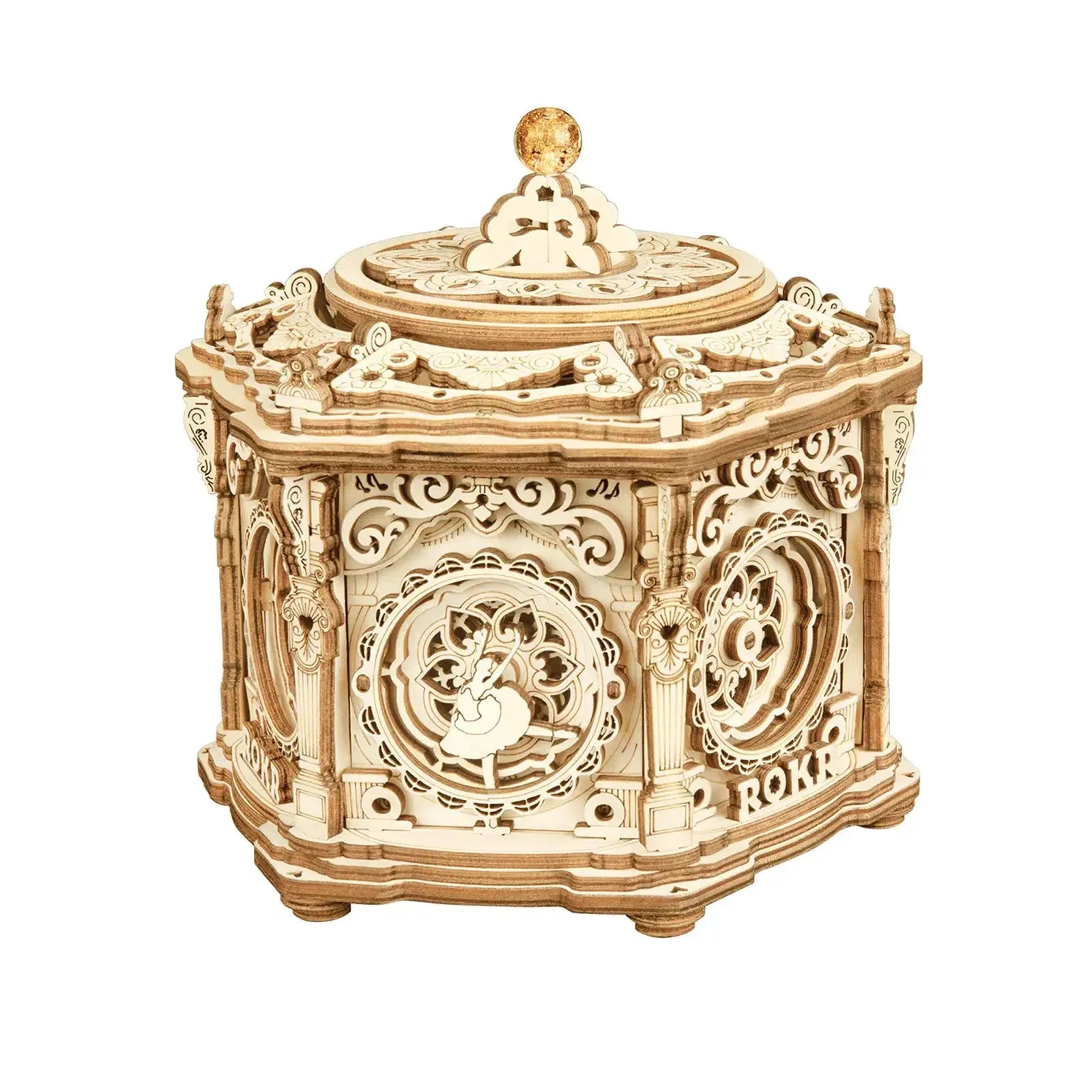 Mechanical Music Box Wooden Model Kit - Model to assemble