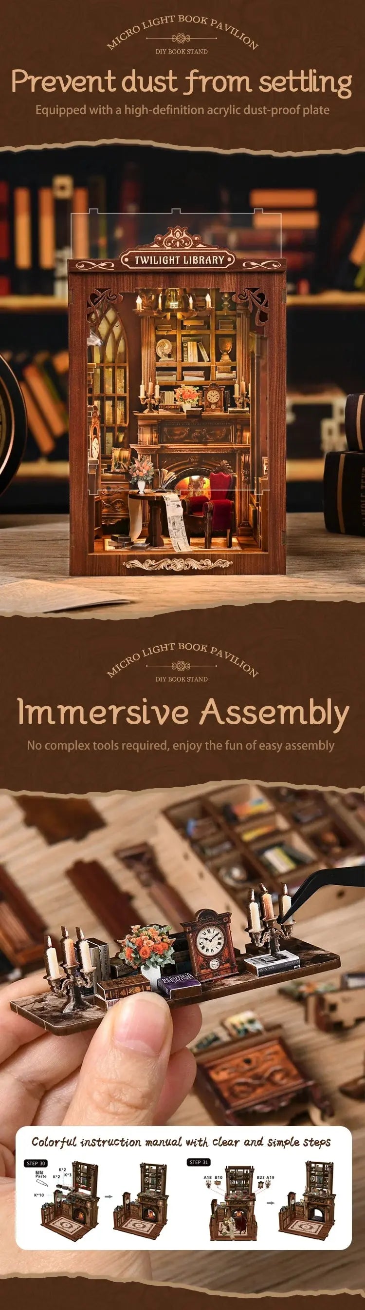Bookend Set DIY - Model to assemble