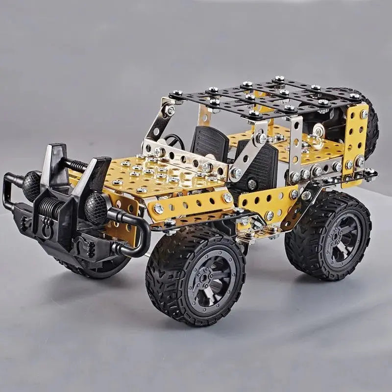 Metal Off-Road Vehicle Building Blocks - Model to assemble
