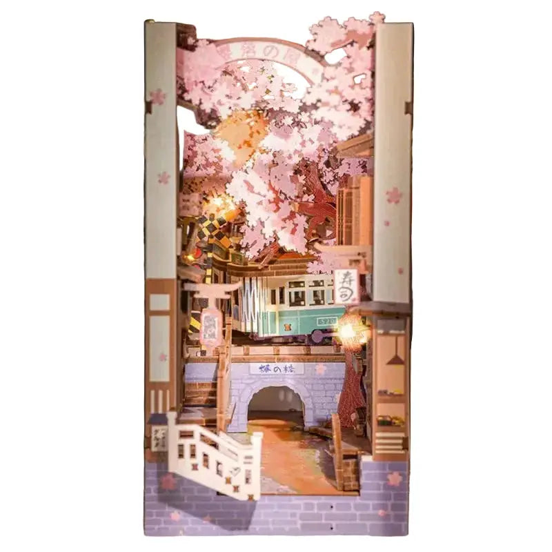 House of Falling Cherry Blossoms and Other Themed Book Nooks