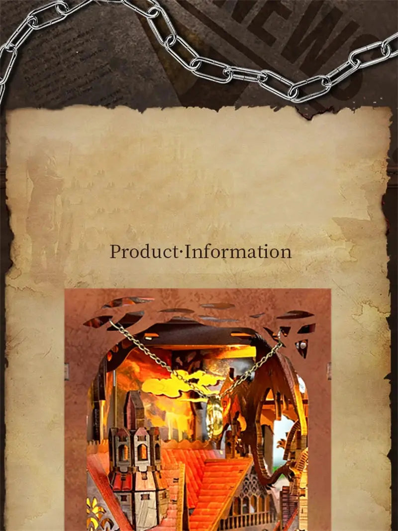 The Lord of the Rings Book Nook - Model to assemble