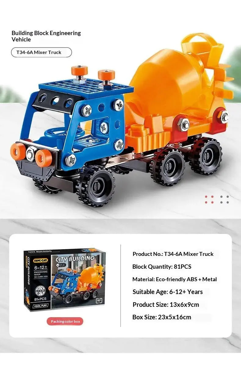 Metal Off-Road Vehicle Building Blocks - Model to assemble
