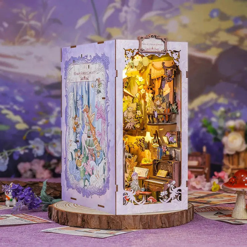 DIY Bookstore Book Nook with Light - Model to assemble