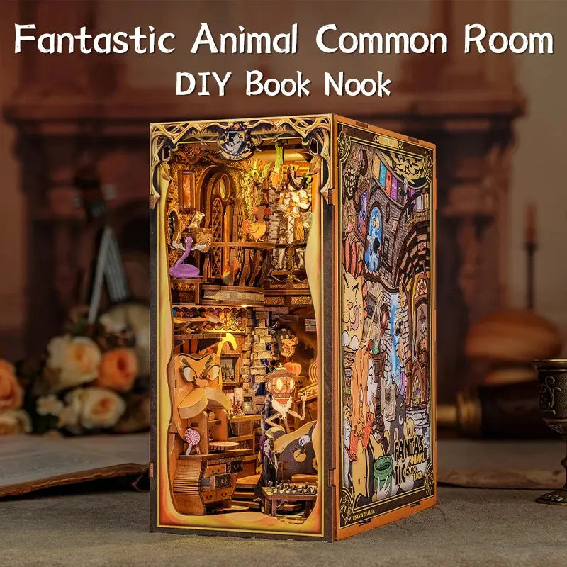 DIY Bookstore Book Nook with Light - Model to assemble