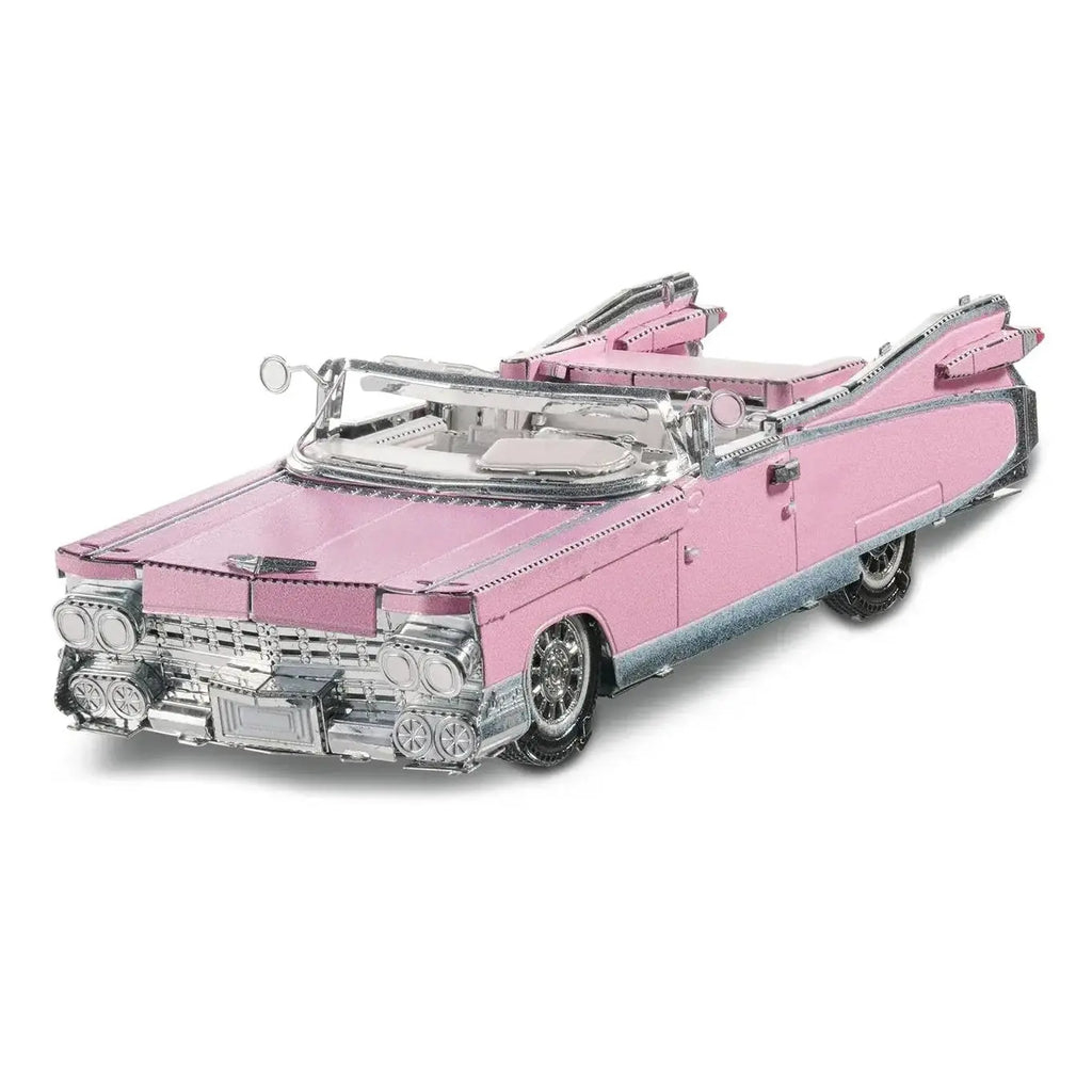 Classic Pink Cabriolet Fridge Magnet 3D Metal Model Kit - Model to assemble