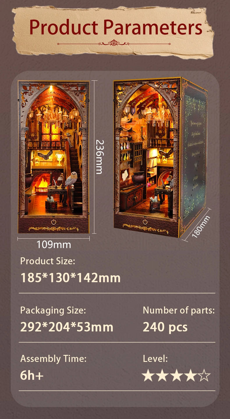 Magic Academy Figurines Miniatures Bookend - Model to assemble