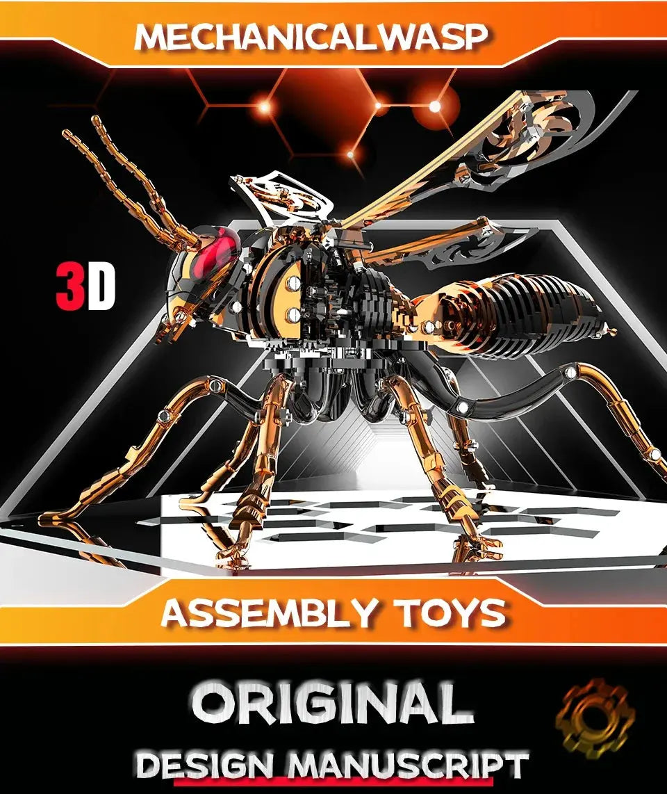 Large Wasp DIY Metal Model Kit - Model to assemble