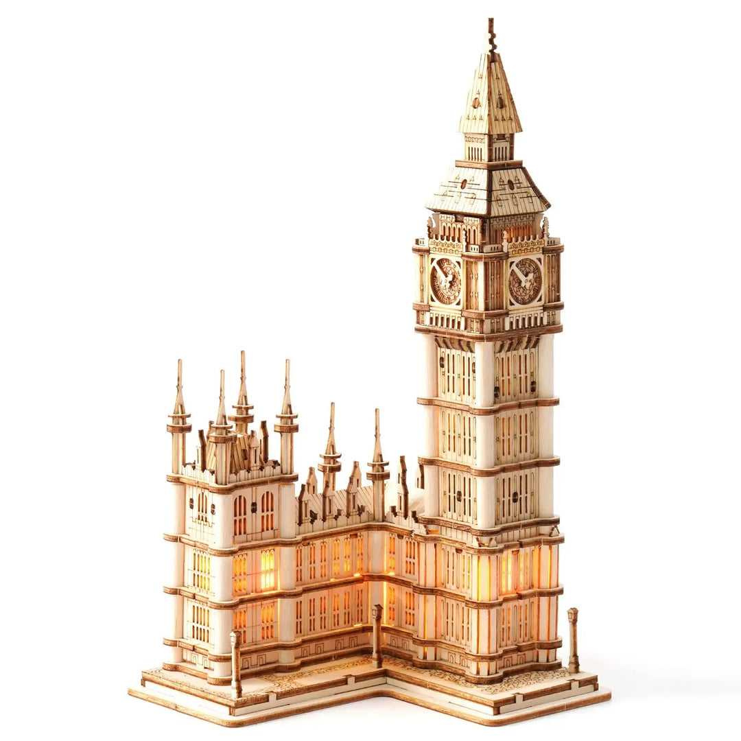 Tower Bridge & Big Ben with light Model to assemble