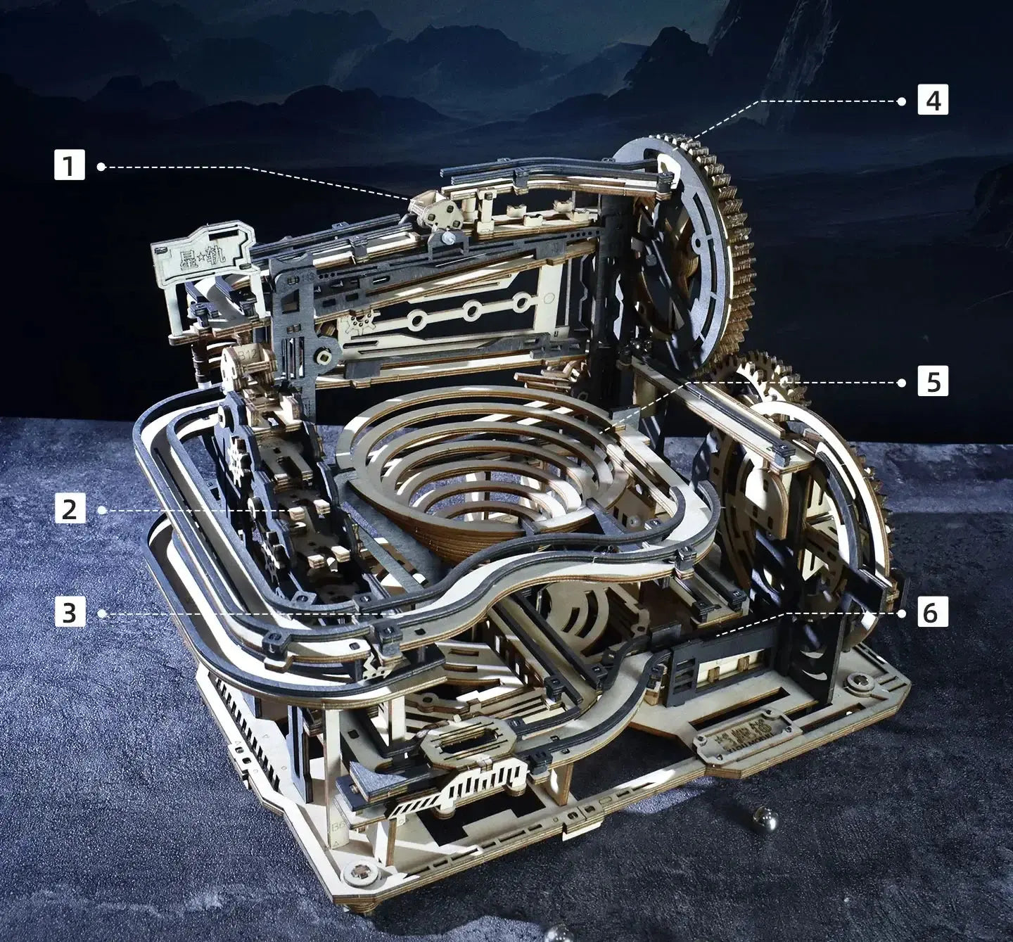 Rolling Ball Track Model Kits - Model to assemble