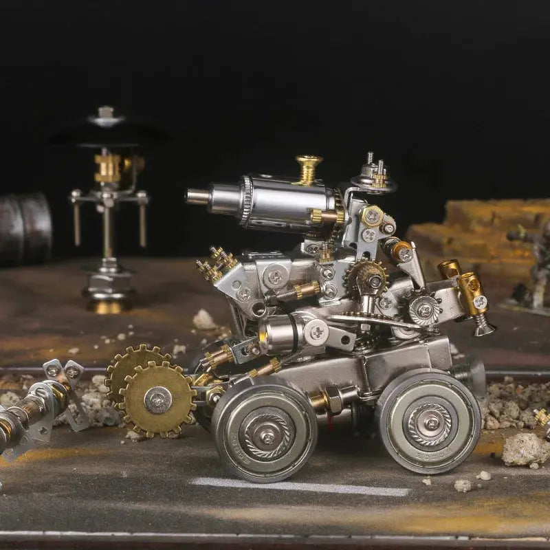Mechanical Armor 3D Metal Puzzle Kit – DIY Tank, Motorcycle, Cannon & Airship Model Building Set for Adults - Model to assemble