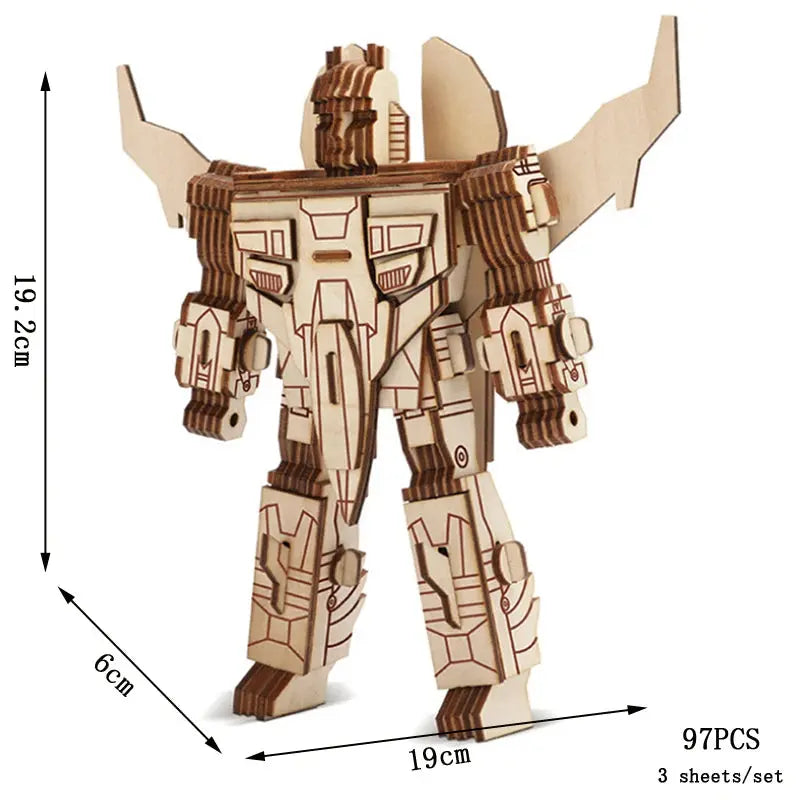 Kendo & Robots Wooden Model Kits Model to assemble