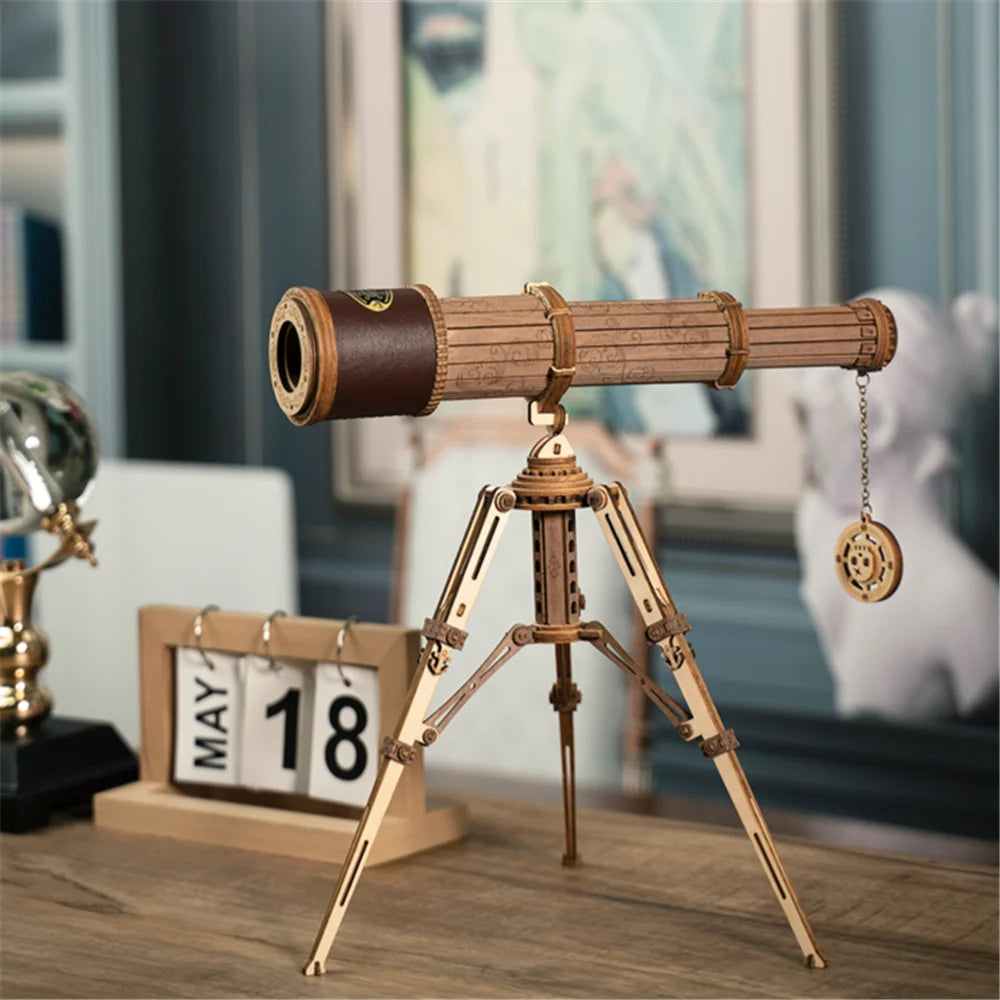 Telescope / planet earth / orrery model