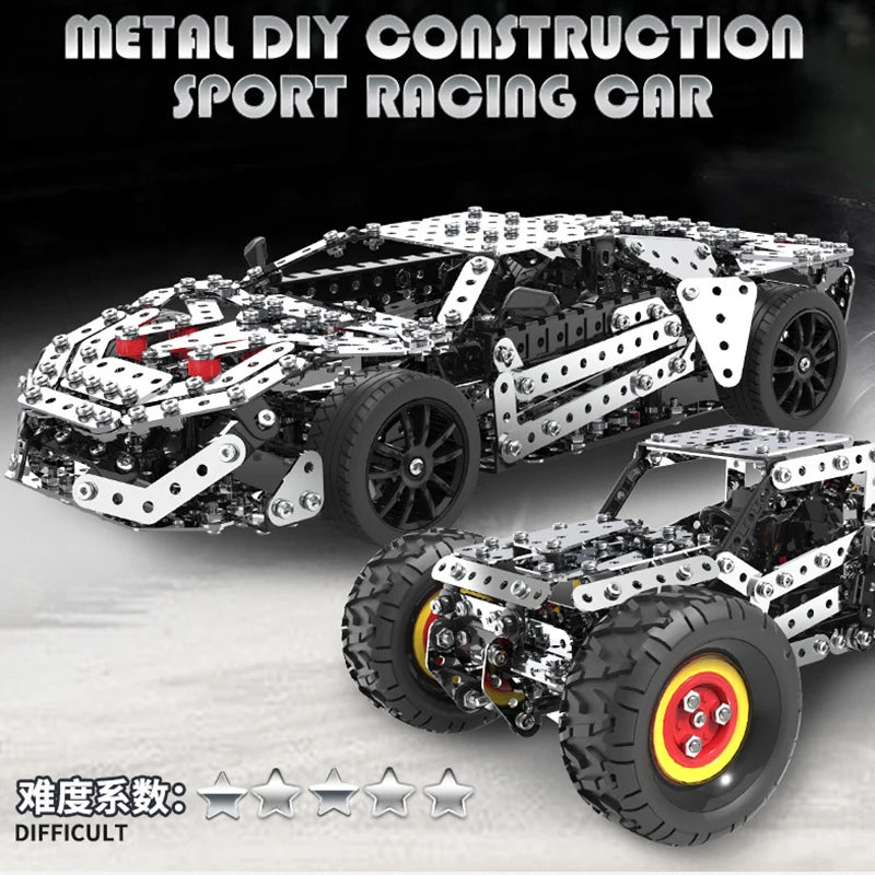Racing Off-road Vehicle Model Screws And Nuts Disassembly