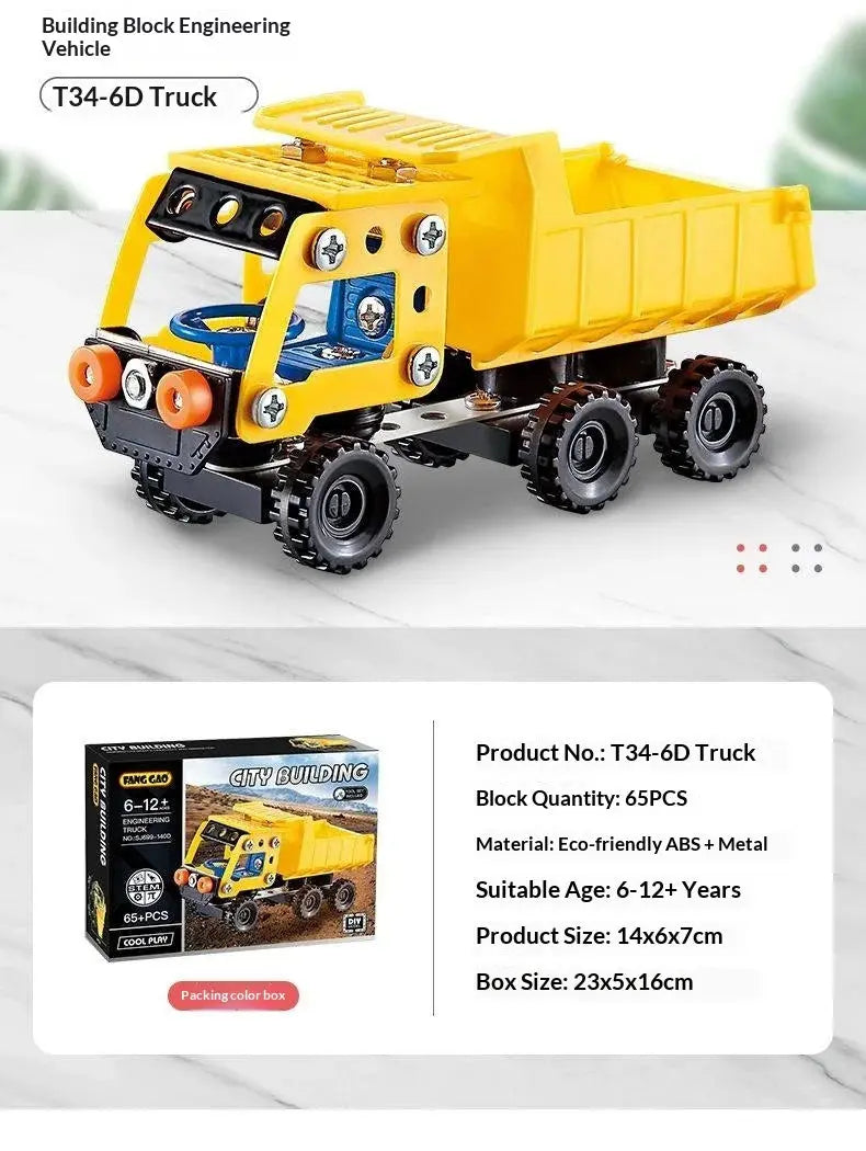 Metal Off-Road Vehicle Building Blocks - Model to assemble