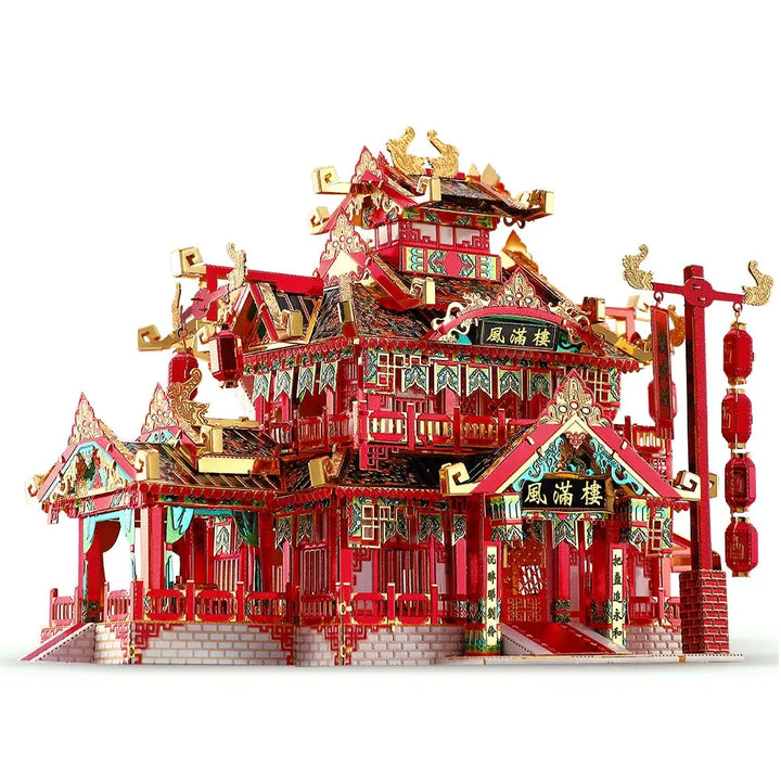 Chinese Buildings Metal Model to assemble