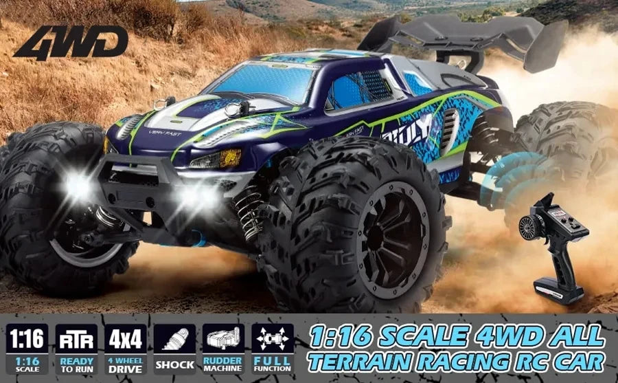 4WD Remote Control Car Off Road 4x4 RC High Speed Buggy Truck Super Brushless 50 or 80KM/H Fast Drift Racing Toy Kids Adults Model to assemble