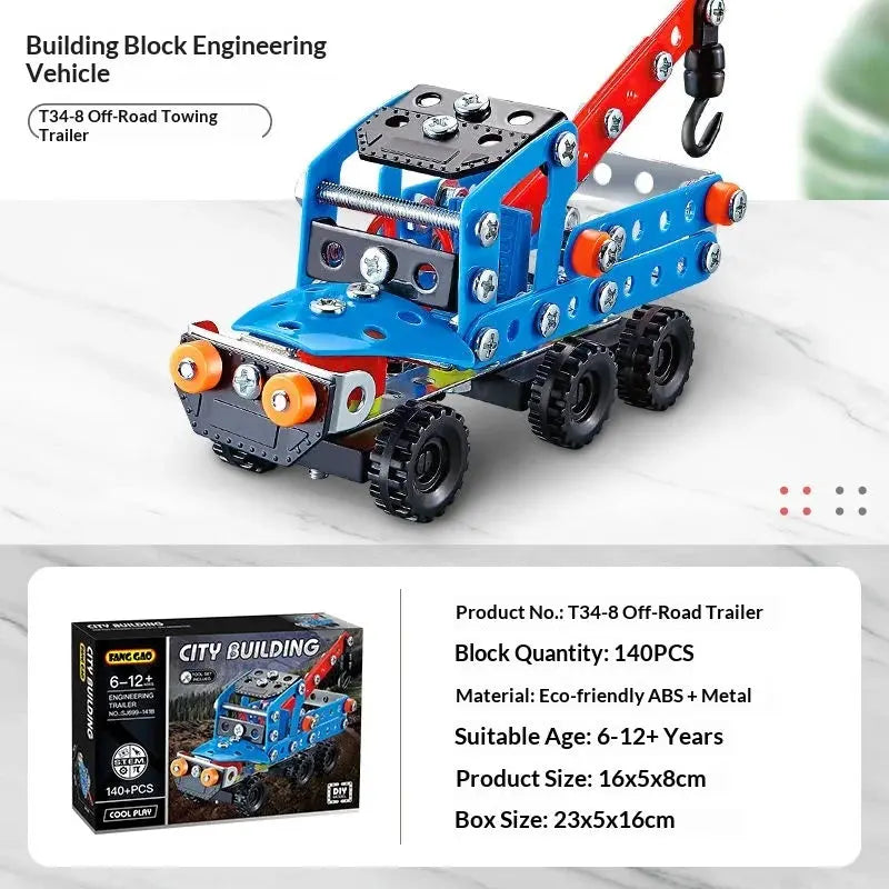 Metal Off-Road Vehicle Building Blocks - Model to assemble